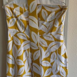 Mustard yellow floral mini dress- Ny&Co